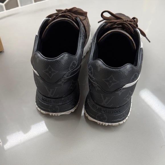 Louis Vuitton Monogram Brown and White Sneakers - Picture 3 of 4